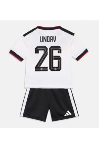 Saksa Deniz Undav #26 Jalkapallovaatteet Lasten Kotipeliasu MM-kisat 2026 Lyhythihainen (+ Lyhyet housut)